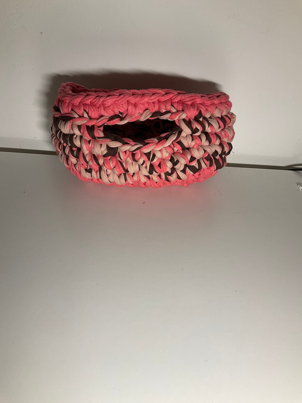 Borsa rosa e marrone